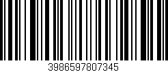 Código de barras (EAN, GTIN, SKU, ISBN): '3986597807345'