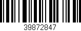 Código de barras (EAN, GTIN, SKU, ISBN): '39872847'