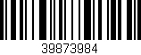 Código de barras (EAN, GTIN, SKU, ISBN): '39873984'