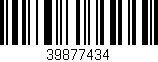 Código de barras (EAN, GTIN, SKU, ISBN): '39877434'