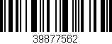 Código de barras (EAN, GTIN, SKU, ISBN): '39877562'