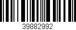 Código de barras (EAN, GTIN, SKU, ISBN): '39882992'