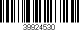 Código de barras (EAN, GTIN, SKU, ISBN): '39924530'