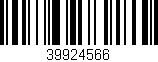 Código de barras (EAN, GTIN, SKU, ISBN): '39924566'