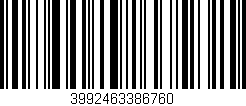 Código de barras (EAN, GTIN, SKU, ISBN): '3992463386760'