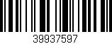 Código de barras (EAN, GTIN, SKU, ISBN): '39937597'