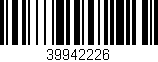 Código de barras (EAN, GTIN, SKU, ISBN): '39942226'