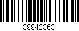 Código de barras (EAN, GTIN, SKU, ISBN): '39942363'