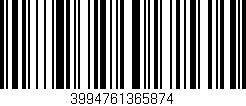 Código de barras (EAN, GTIN, SKU, ISBN): '3994761365874'