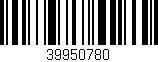 Código de barras (EAN, GTIN, SKU, ISBN): '39950780'