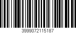 Código de barras (EAN, GTIN, SKU, ISBN): '3999072115187'