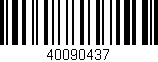 Código de barras (EAN, GTIN, SKU, ISBN): '40090437'