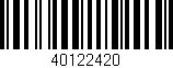 Código de barras (EAN, GTIN, SKU, ISBN): '40122420'