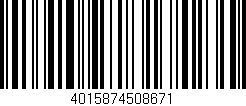 Código de barras (EAN, GTIN, SKU, ISBN): '4015874508671'