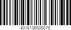 Código de barras (EAN, GTIN, SKU, ISBN): '4016138505078'