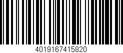 Código de barras (EAN, GTIN, SKU, ISBN): '4019167415820'