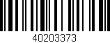 Código de barras (EAN, GTIN, SKU, ISBN): '40203373'