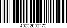 Código de barras (EAN, GTIN, SKU, ISBN): '40232893773'