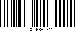 Código de barras (EAN, GTIN, SKU, ISBN): '4026346654741'