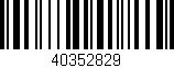 Código de barras (EAN, GTIN, SKU, ISBN): '40352829'