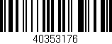 Código de barras (EAN, GTIN, SKU, ISBN): '40353176'