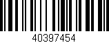 Código de barras (EAN, GTIN, SKU, ISBN): '40397454'