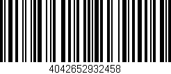 Código de barras (EAN, GTIN, SKU, ISBN): '4042652932458'