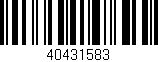 Código de barras (EAN, GTIN, SKU, ISBN): '40431583'