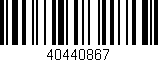 Código de barras (EAN, GTIN, SKU, ISBN): '40440867'