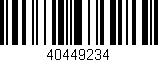 Código de barras (EAN, GTIN, SKU, ISBN): '40449234'