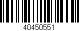 Código de barras (EAN, GTIN, SKU, ISBN): '40450551'