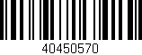 Código de barras (EAN, GTIN, SKU, ISBN): '40450570'