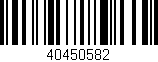 Código de barras (EAN, GTIN, SKU, ISBN): '40450582'