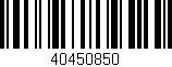 Código de barras (EAN, GTIN, SKU, ISBN): '40450850'