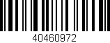 Código de barras (EAN, GTIN, SKU, ISBN): '40460972'