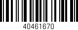 Código de barras (EAN, GTIN, SKU, ISBN): '40461670'