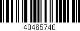 Código de barras (EAN, GTIN, SKU, ISBN): '40465740'