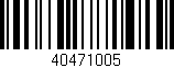 Código de barras (EAN, GTIN, SKU, ISBN): '40471005'