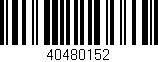 Código de barras (EAN, GTIN, SKU, ISBN): '40480152'