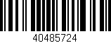 Código de barras (EAN, GTIN, SKU, ISBN): '40485724'