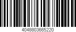 Código de barras (EAN, GTIN, SKU, ISBN): '4048803665220'