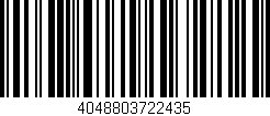 Código de barras (EAN, GTIN, SKU, ISBN): '4048803722435'