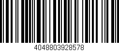 Código de barras (EAN, GTIN, SKU, ISBN): '4048803928578'