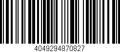 Código de barras (EAN, GTIN, SKU, ISBN): '4049294870827'