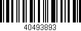 Código de barras (EAN, GTIN, SKU, ISBN): '40493893'