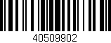 Código de barras (EAN, GTIN, SKU, ISBN): '40509902'