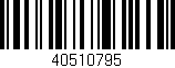 Código de barras (EAN, GTIN, SKU, ISBN): '40510795'