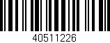 Código de barras (EAN, GTIN, SKU, ISBN): '40511226'