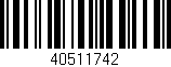 Código de barras (EAN, GTIN, SKU, ISBN): '40511742'