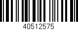 Código de barras (EAN, GTIN, SKU, ISBN): '40512575'